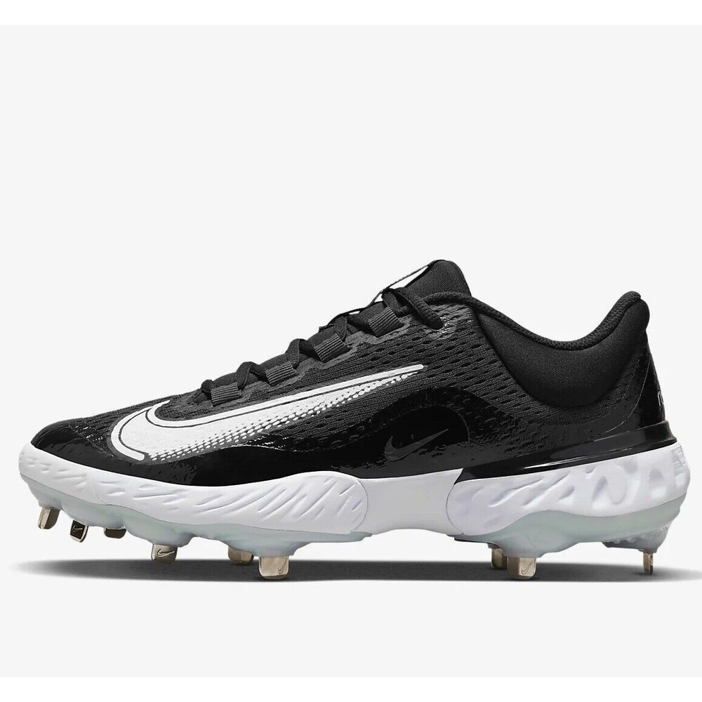 Nike Alpha Huarache Elite 4 Metal Baseball Cleats Black DJ6521-001 Mens Size 11